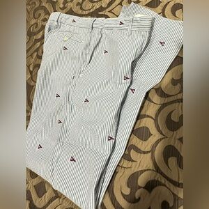 Polo by Ralph Lauren White and Blue Striped Pants